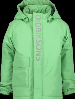 Clearance Didriksons Talvi Kids' Jacket Dusty Lime