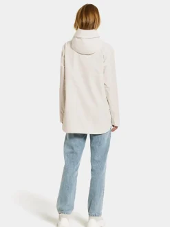 Outlet Didriksons Tilde Jacket White Foam