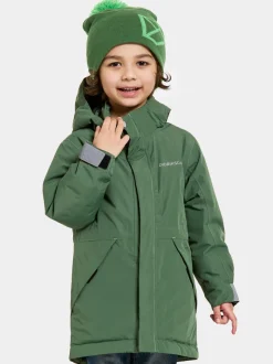 Sale Didriksons Tundran Kids' Parka Pine Green