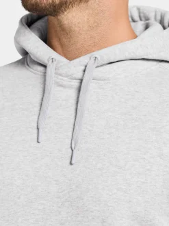 Didriksons Ven Men's Hoodie Aluminum melange/Coal Black Print