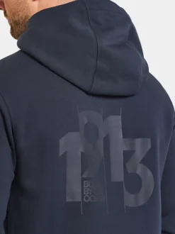 Outlet Didriksons Ven Men's Hoodie Navy/Dark print