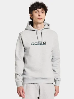 Discount Didriksons Ven Men's Hoodie Ocean Aluminum melange