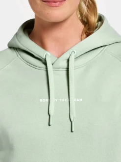 New Didriksons Ven Women's Hoodie Printed Pale Mint