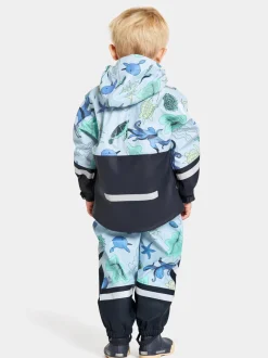 Didriksons Waterman Printed Kids' Set Ocean Multi Blue