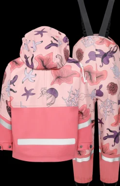 Hot Didriksons Waterman Printed Kids' Set Ocean Multi Pink