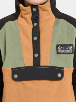Sale Didriksons Yokto Kids' half button Almond Brown