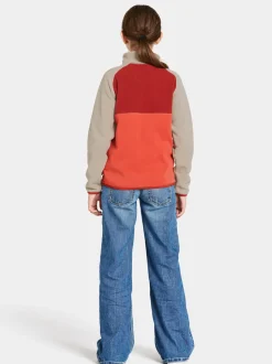 Online Didriksons Yokto Kids' half button Light Mars Red