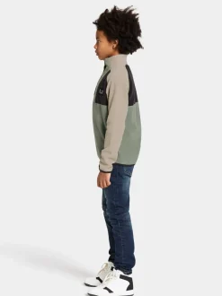 Best Didriksons Yokto Kids' half button Light Moss
